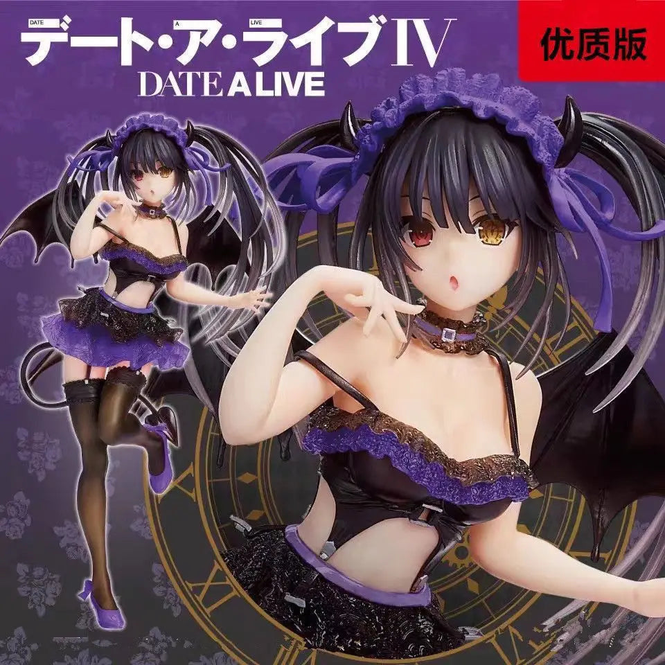 Hot Date A Live Figure Tokisaki Kurumi Figures Swimwear Figurine Desk Decoration Pvc Statue Model Doll Collection Toys Gifts