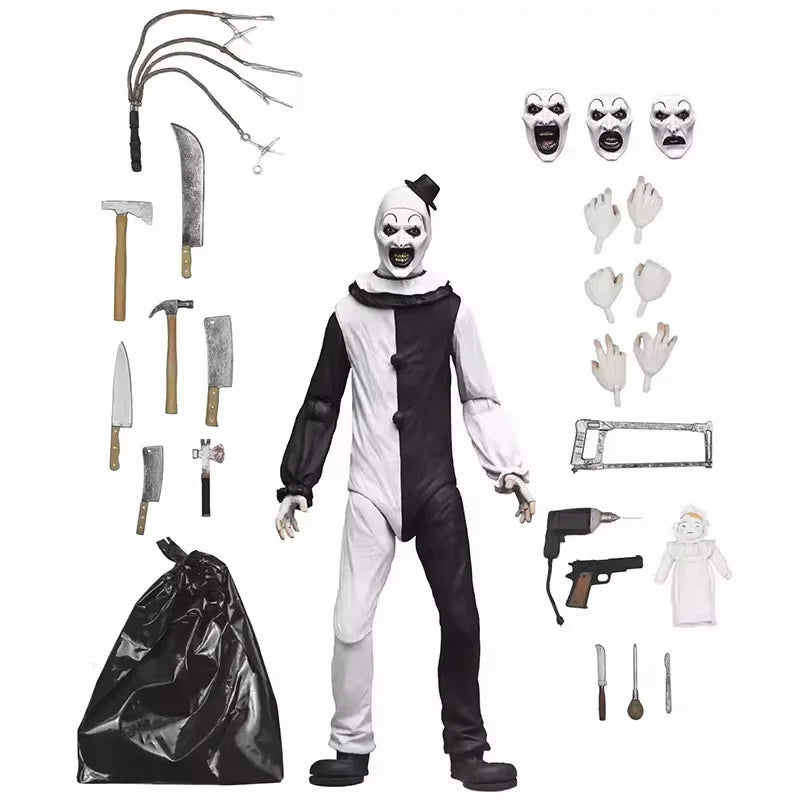 Original NECA 45251 Art The Clown Figure Damien Leone'S Terrifier Action Figure Anime Figurine Collectible Model Doll Toys Gifts