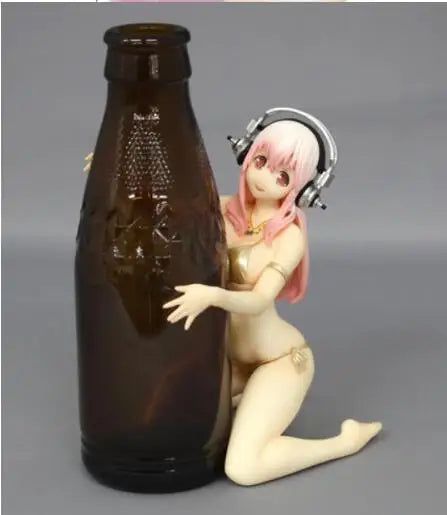 No box 2023 lowest promotional price Japanese original anime figure super sonico hug ver action figure collectible model toys