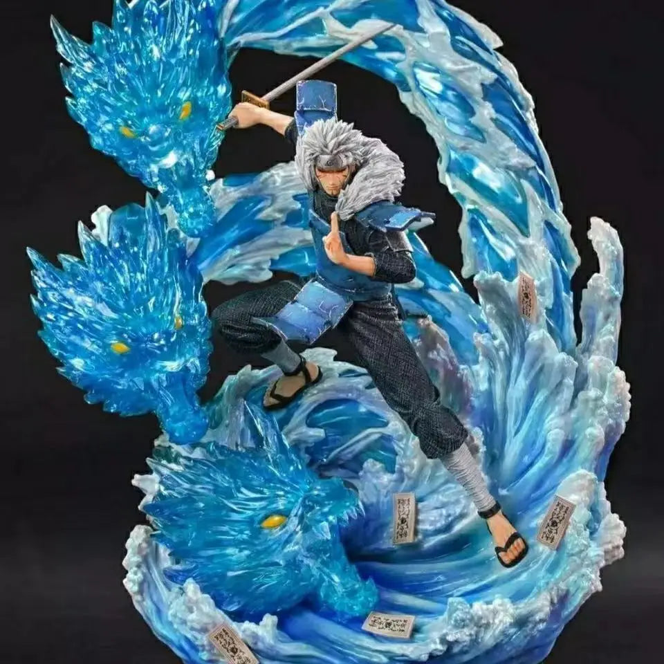 50cm Anime Senju Tobirama Dragon Battle Ver. GK PVC Action Figure Statue Collection Model Kids Toys Doll Gifts