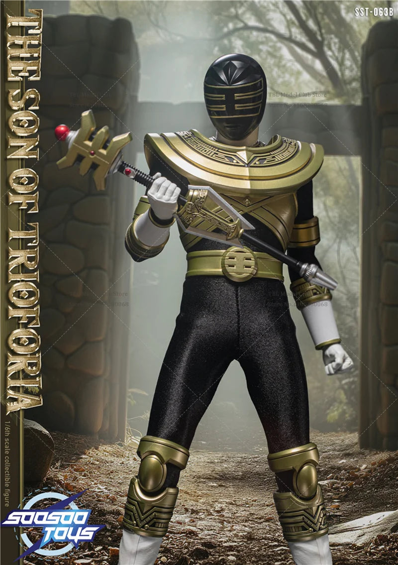 In Stock Soosootoys SST-063B 1/6 Scale Chouriki Sentai Ohranger Gold Warrior 12-inch Full Set Action Figure Male Soldier Toys