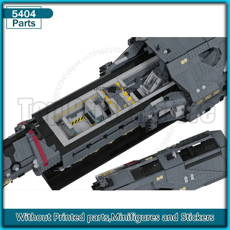 UCS Space MOC Building Blocks UNSC Pillar of Autumn C-709 Refit Spaceship Model DIY Assemble Bricks Display Toys Gifts 5404PCS