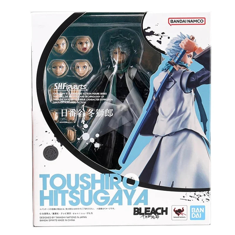 Bandai Genuine SHF BLEACH Ichigo Kurosaki Toushiro Hitsugaya Byakuya Kuchiki Kenpachi Zaraki Renji Abarai Anime Figure Model Toy