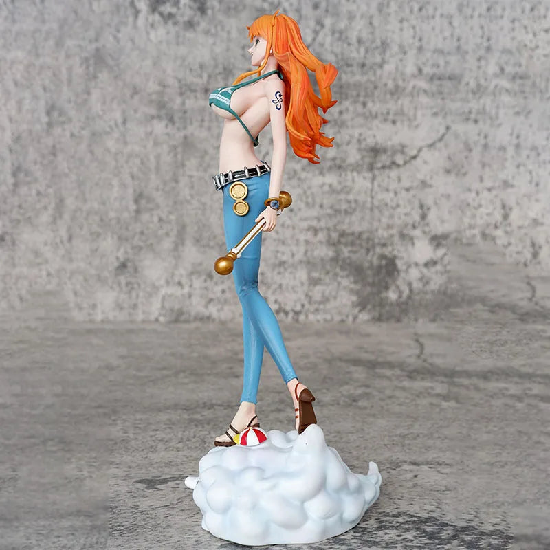 One Piece Action Figure 25cm C2 Nami Figuras Manga Figurine One Pieces GK Statue Model Ornaments Toys Anime Peripheral Kids Gift
