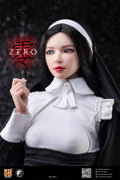 1/6 I8Toys C007 Schönheit Nonne Kleid Anzug mit Kopf Kristallklar Beweglicher Augapfel (kein Körper) für 12" TBL PH Actionfigur Sammlerstück