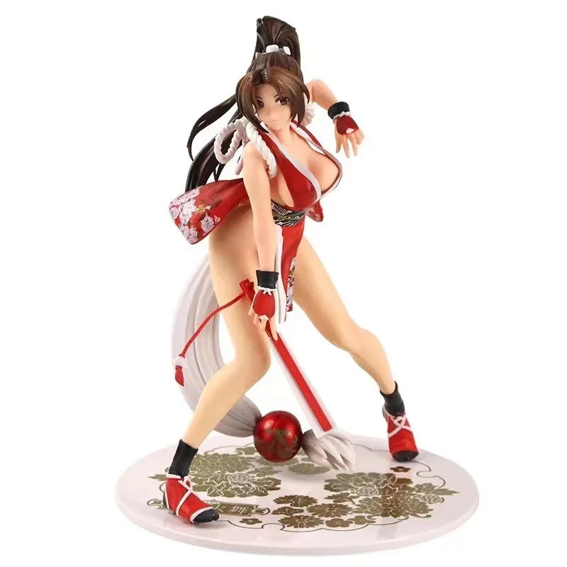 the King of Fighters Shiranui Mai 25cm Sexy Anime Game Action Figure Adult Collectible Model Doll Toy Gift