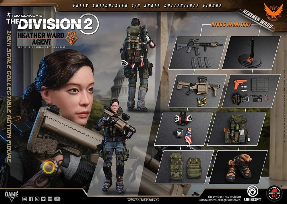 1/6 Soldierstory SSG009 Soldier Female Agent Ward Operation Game Charactor Unit Full Set Toys Model For Fans Collect