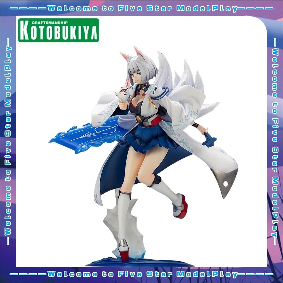 In Stock Original Kotobukiya Azur Blue Route Kaga Anime Doll Figures Model Toys Gifts Collection Ornaments