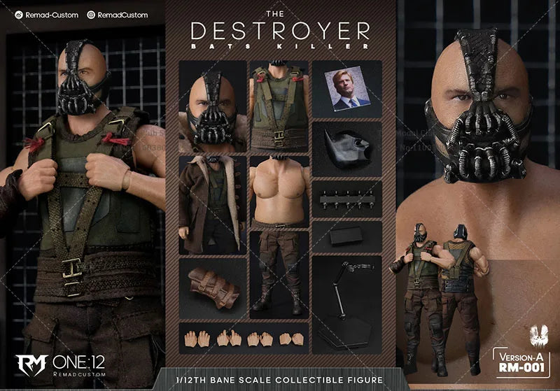 Remad Custom RM-001 1/12 Scale Collectible 6-Inch Male Soldier Action Figure Model - Destroyer Bat Killer Bane Full Set in Stock