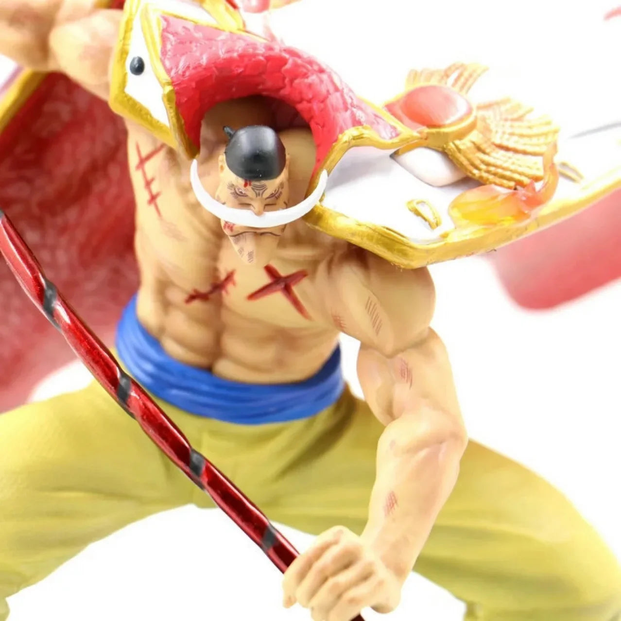 22cm One Piece Whitebeard Vs. Akainu: Summit War Furious Father Anime Figure Model Statue Collection Desktop Decoration Ornament