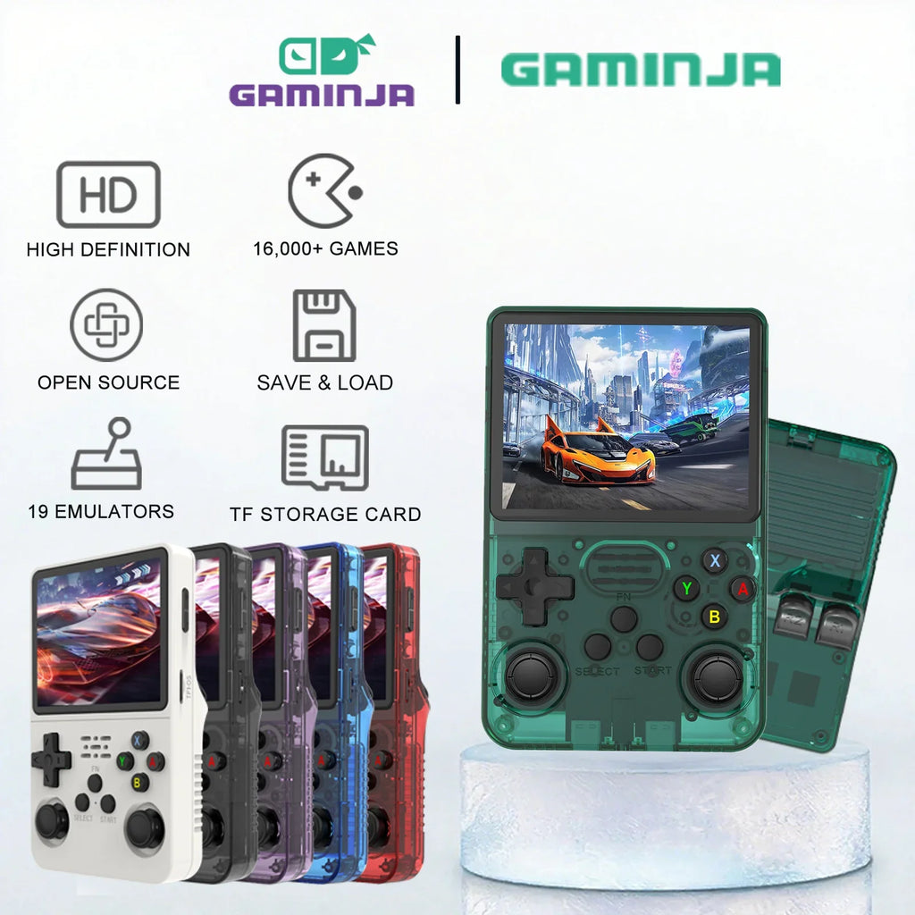 R36S Retro Handheld Gaming Console 3.5Inch IPS 640x480 Screen Built in 64GB Memory Classic Games Portable Handheld Game Console