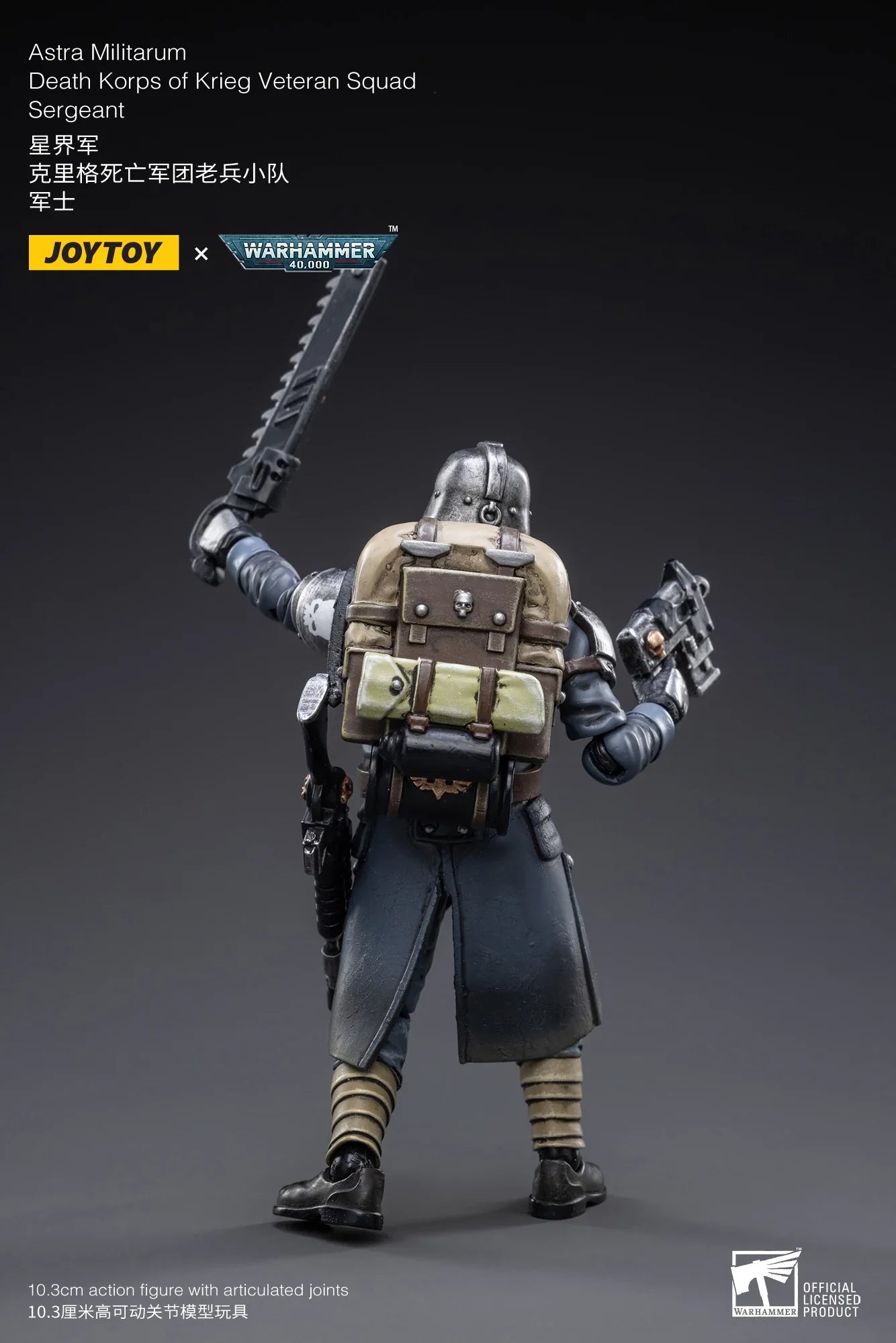 JOYTOY Warhammer 40K 1/18 Scale Astra Militarum Death Korps of Krieg Veteran Squad Action Figure Model Toys For Collection