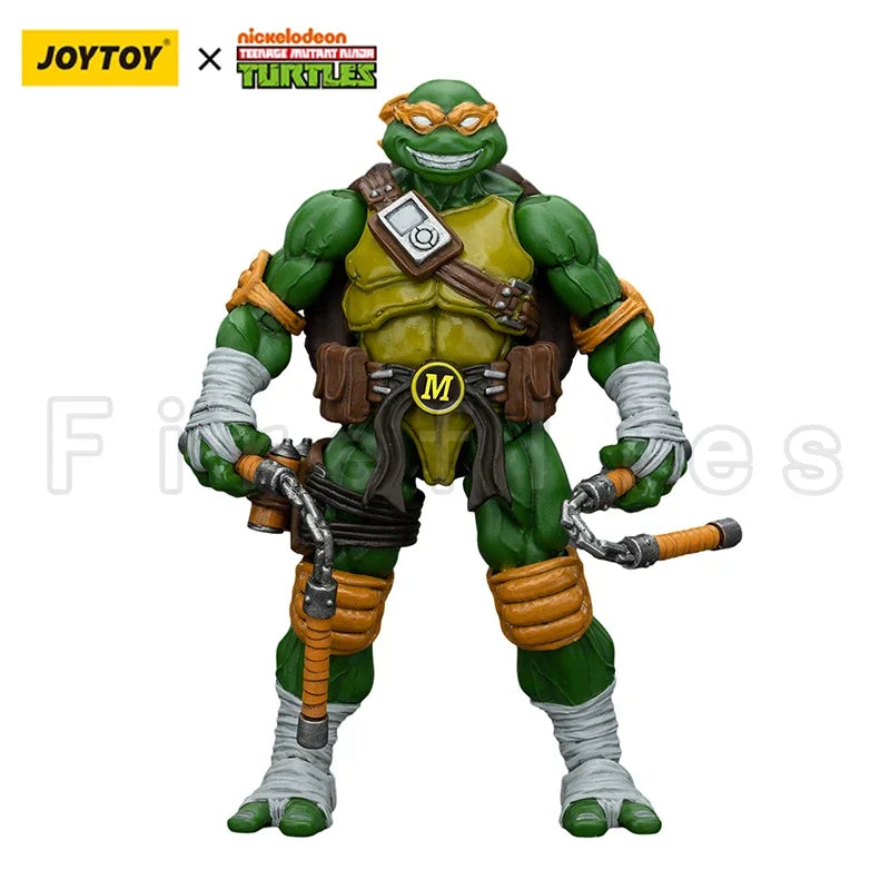1/18 JOYTOY Action Figure Turtles-Michelangelo Donatello Leonardo Raphael Re-issue Version Anime