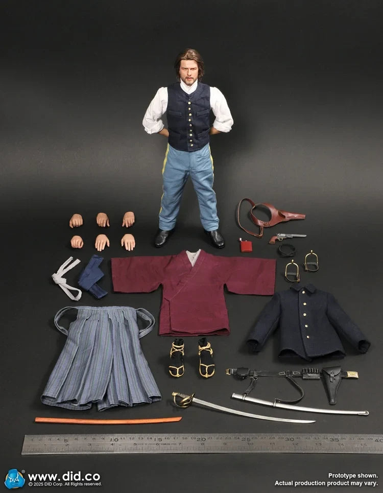 DID NS80186 1/6 US Infantry Captain Nathan Cloth Action Figure Mini Samauri Sword Ornament 12" Male Figurine Model Collection