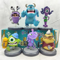 6pcs/set Monsters University Sullivan Michael Cute Anime Action Figure Toys 7-10CM