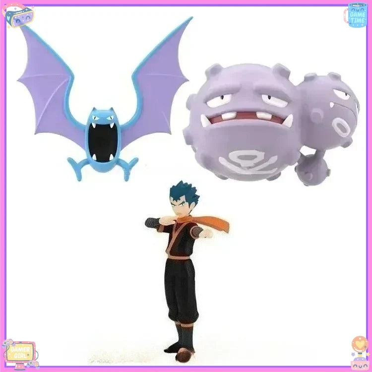 Bandai Original Scale World POKEMON Kanto Region Koga Golbat Weezing Figure Model Collection Toy Gift