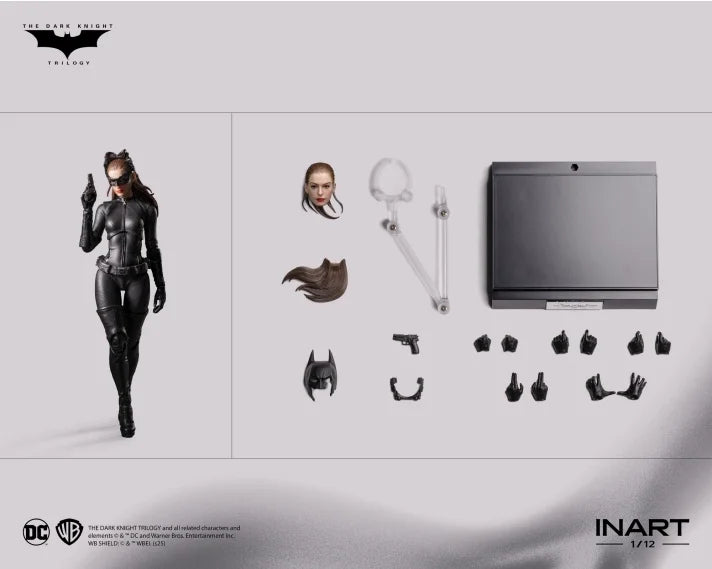 INART Catwoman Action Figure Batman The Dark Knight Rises Anne Hathaway Cat Woman Figurine 1/12 Original Collect Model Toy Gift