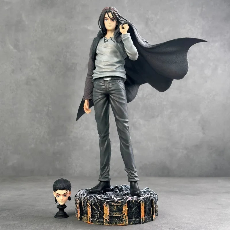 NEW 30cm Attack On Titan Anime Figure Eren Jaeger Action Figure Jaeger Survey Corps Statue Figurine Model Doll Toy Christmas