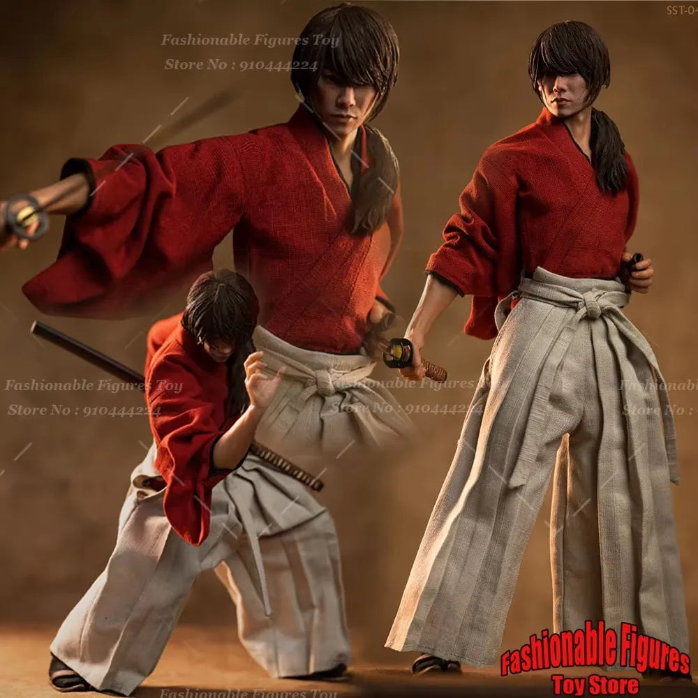 Soosootoys SST046 1/6 Herren Soldat HIMURA KENSHIN Klassischer japanischer Samurai Komplettset 12-Zoll Actionfigur Modell Spielzeugsammlung