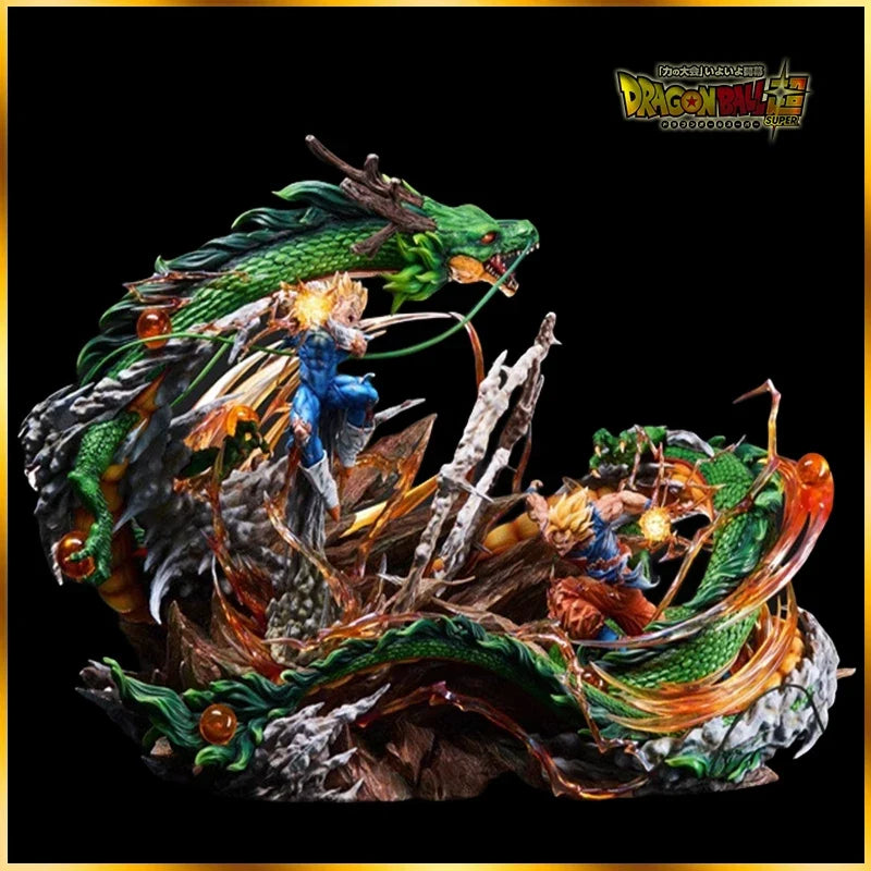 Dragon Ball Anime Gk Ls World Wave Match Son Goku Vs Vegeta Iv Statue Pvc Action Figures Collection Decoration Model Toys Gifts