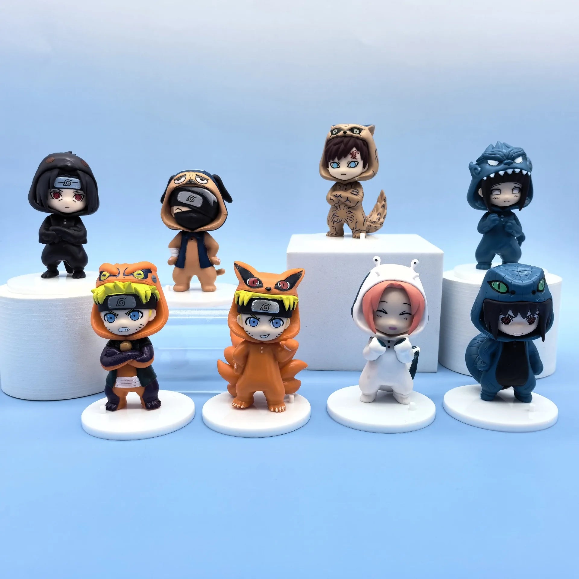 Japanese anime Naruto Jifeng series figure model Q version PVC anime desktop ornaments birthday gift collection model toys