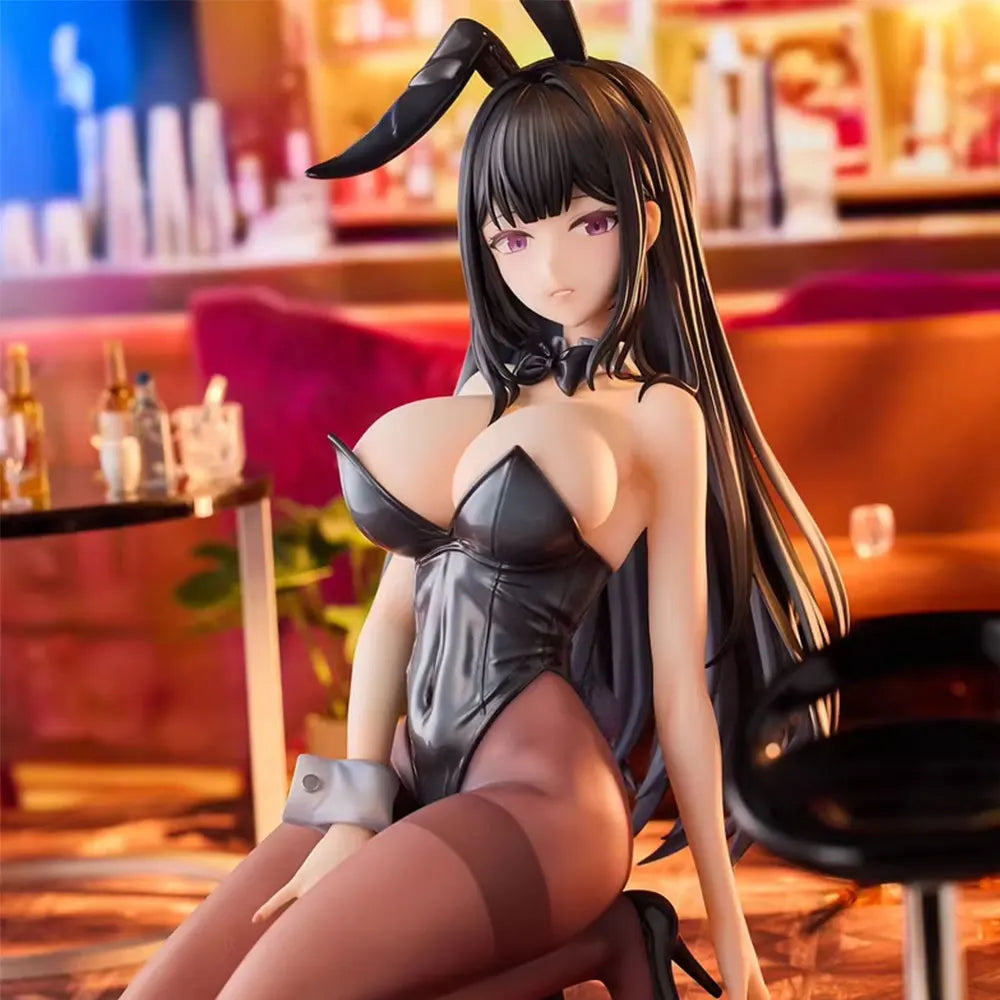 18CM Bunny Girl Feina Figure Kneeling Anime Model Toys Gifts Collection Decoration Ornaments PVC