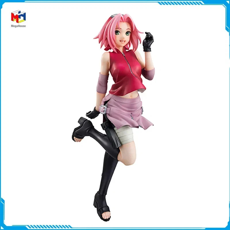 In Stock Megahouse GALS NARUTO Shippuden Haruno Sakura New Original Anime Figure Model Toy for Boy Action Figures Collection Pvc