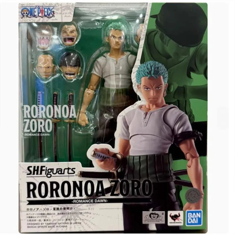 Bandai One Piece Anime Figure SHF Sabo Luffy Romance Dawn Nami Zoro Gum Option Parts Shanks Action Figures Toys For Boys Gift