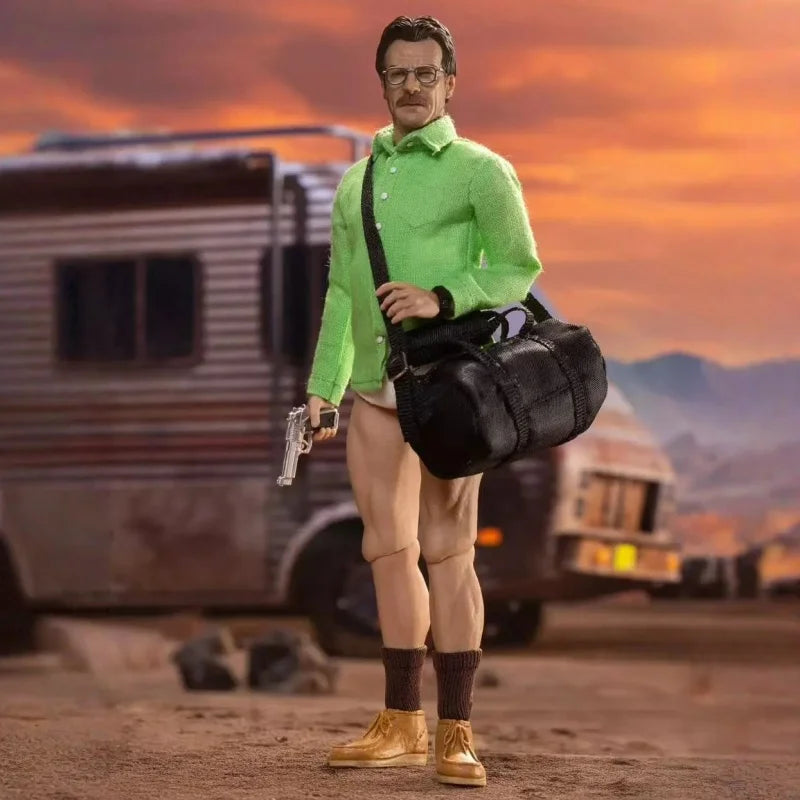 Flashback Studio M087 1/12 Scale Breaking Bad Heisenberg Walter White 2.0 Action Figure with Replaceable Cloth Collectible Toy