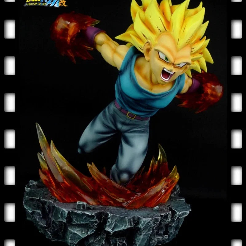 25cm New Original Dragon Ball Anime Figure Vegeta IV Perimeter Resin Model Scene Statue Desktop Decoration Ornaments Gifts Toys