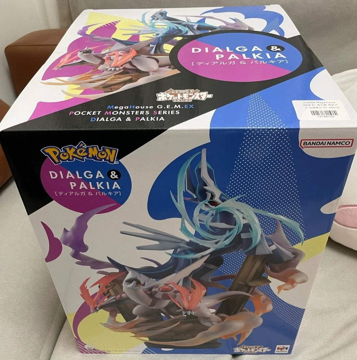 Hot Sale Original MegaHouse G.E.M.EX Pocket Monsters Palkia Dialga 34CM Limited Edition Toys Model Statue Ornaments Collection