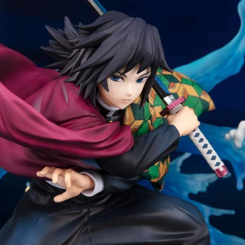 Hot 17cm Demon Slayer Zero Tomioka Giyuu Anime Action Figure Pvc Collection Model Toy Desktop Ornament Model Toys