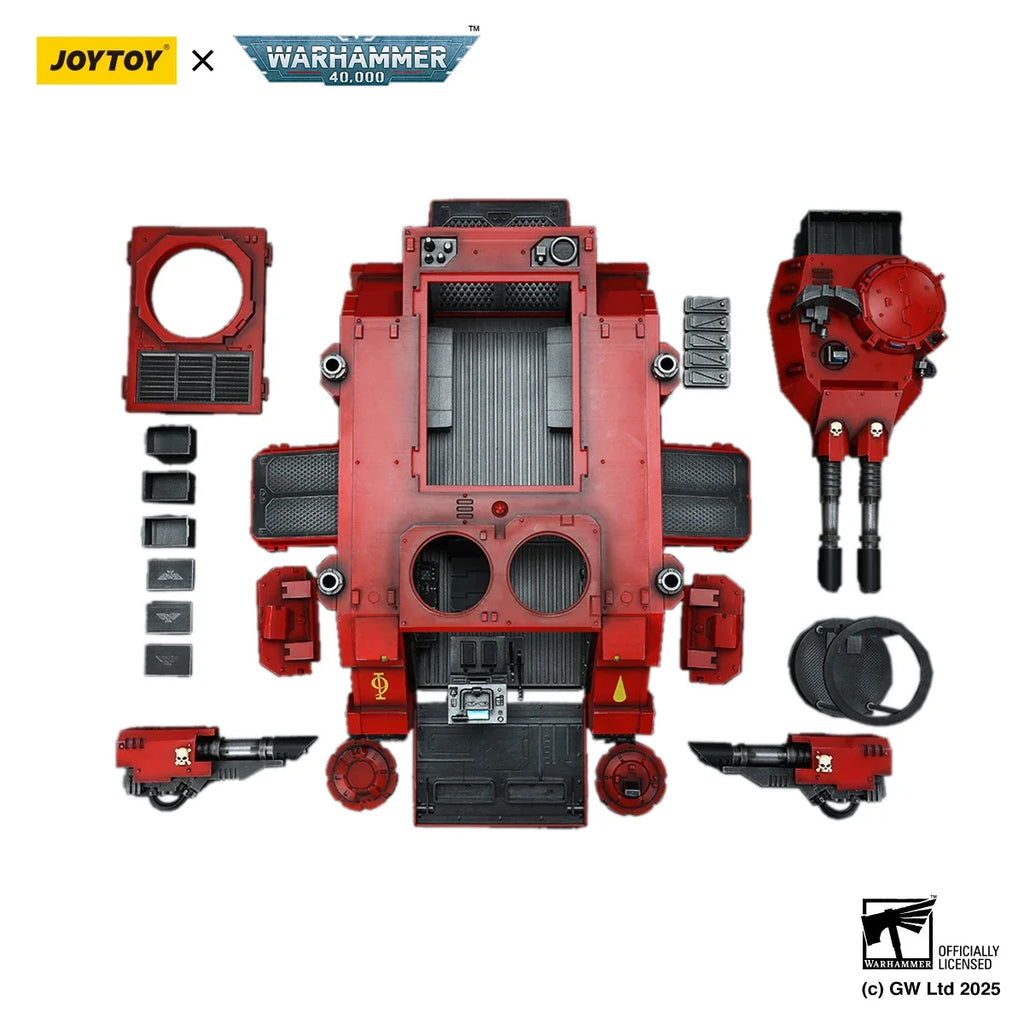 JOYTOY 1/18 Warhammer 40K Action Figures Anime Mech Blood Angels Predator Annihilator with Twin Lascannons