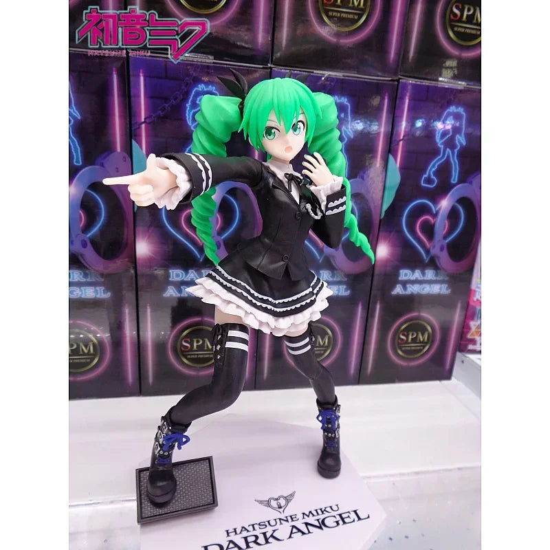 [in Stock] Genuine Song Ji Plan Arcade Version Future Voice Miku Fallen Angel Anime Beauty Girl Model Toy Desktop Decoration