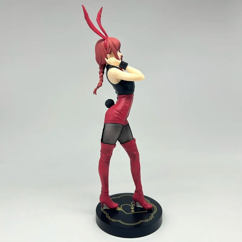 Furyu Chainsaw Man Makima Red Bunny PVC Model Anime Collectible Figure Power Blue Version Bicute Bunnies in Stock Action Toy