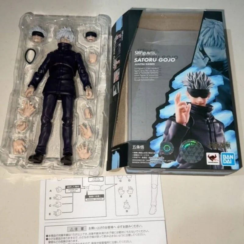 Bandai Original Shfiguarts Jujutsu Kaisen Figure Gojo Satorugeto Suguru Fushiguro Megumi Kugisaki Nobara Anime Model Toy Dolls