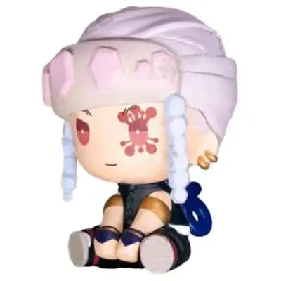 Genuine Action Figure Demon Slayer Kimetsu No Yaiba Akaza Kochou Shinobu Small Round Eyes Gacha Figure Model Toys