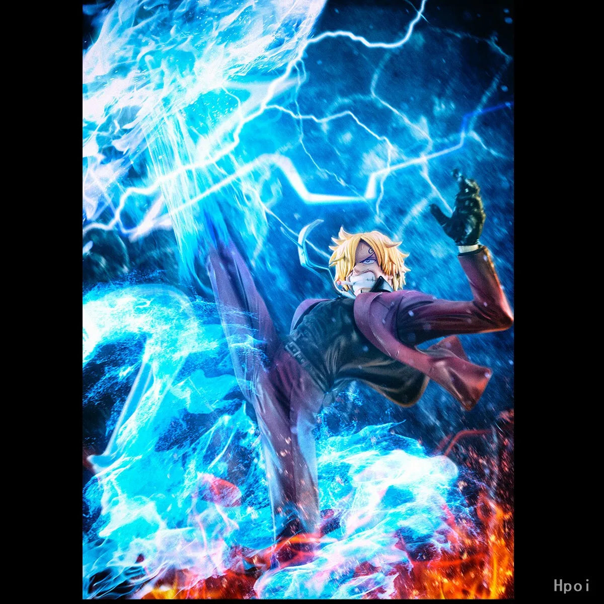 Original Kotobukiya MegaHouse POP ONE PIECE “K×MAXIMUM” Sanji Toys Decoration Statue