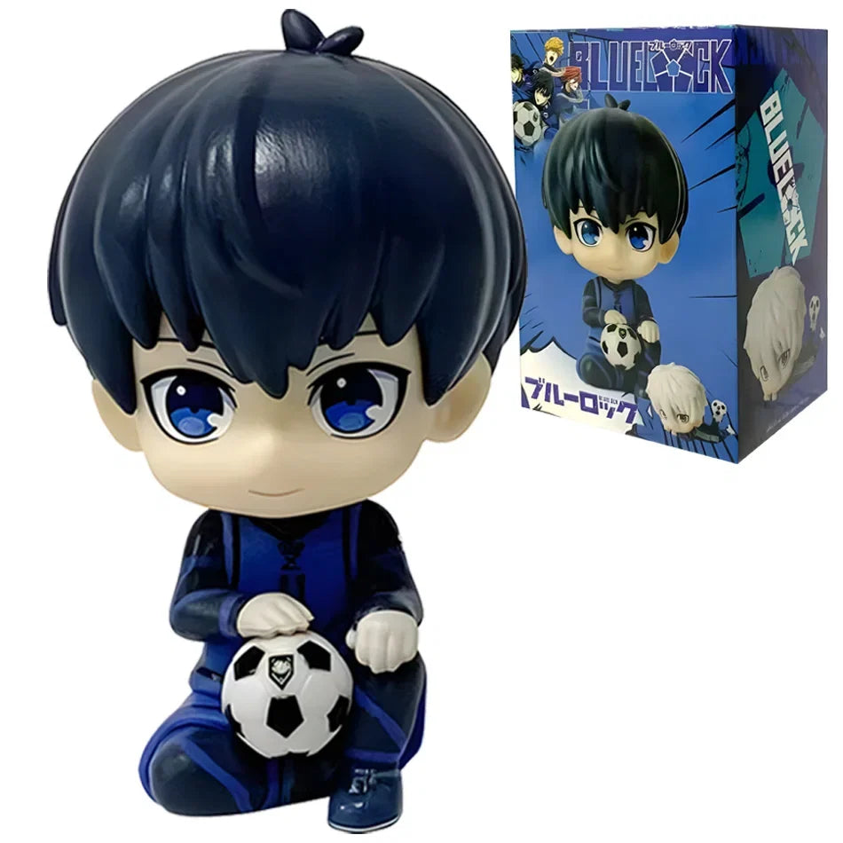 Action Figures Isagi Yoichi Bachira Meguru Anime Figure Q Version Figurine PVC Collectible Model Kids Doll Toys Gifts