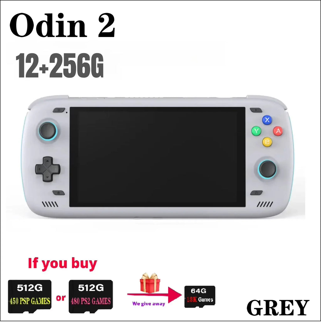 Ayn Odin 2  Retro Handheld Video Player Game Console 6Inch Touch Screen  Android13 8G+128G wukong black myth PSP PS2 480Game