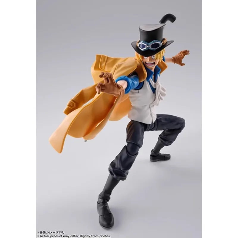 In Stock Bandai S.H.Figuarts ONE PIECE Anime Figure Sabo Ace Action Figure Toys for Boys Girls Gift Collectible Model Ornaments