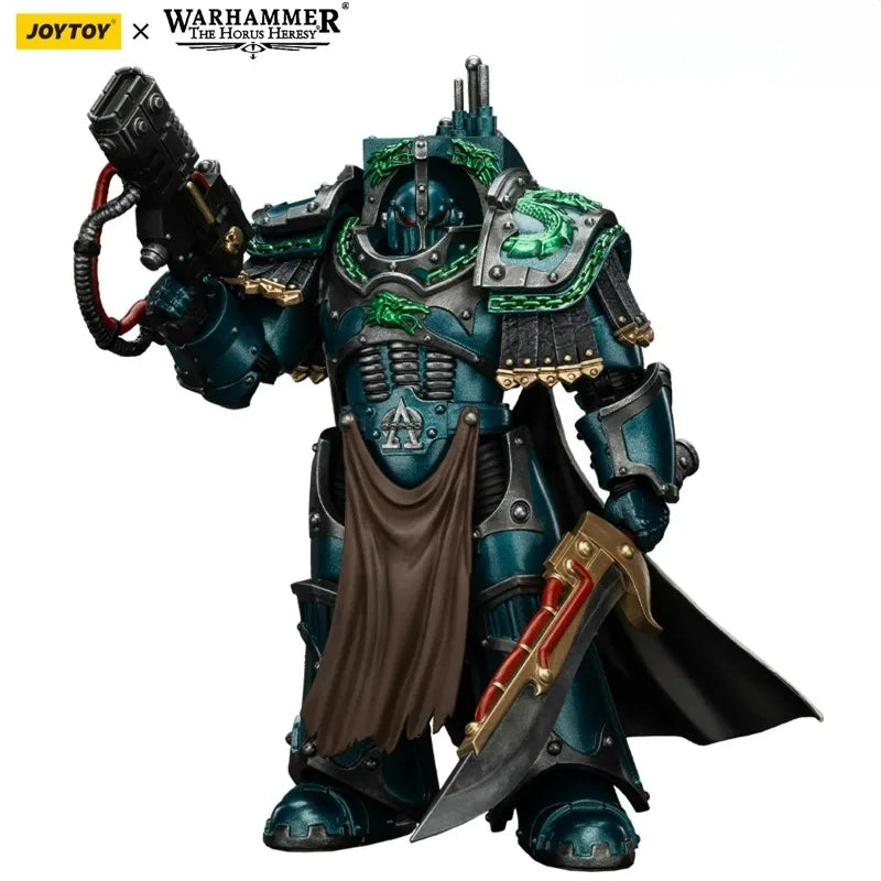 JOYTOY Warhammer 1/18 Action Figures Alpha Legion Legion Praetor in Cataphractii Terminator Armour Model Decor Desktop Ornament