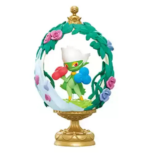Re-Ment Pokemon Figures Ovaltique Collection Pikachu Gardevoir Dragonite Roserade Mimikyu Mew Pvc Model Gift Toy