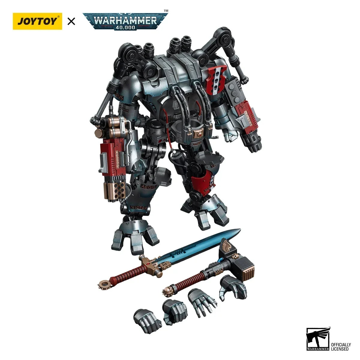 JOYTOY Warhammer 40k 1/18 Action Figures Mecha Grey Knights Nemesis Dreadknight