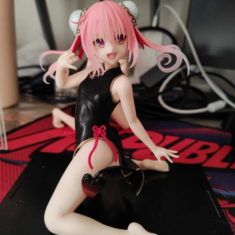 In Stock Taito Original Genuine To Love-Ru Darkness Desktop Cute Figure Nana Astar Deviluke Chinese Dress 13cm Model Toy Figures