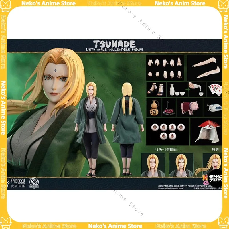 【In Stock】ROCKET TOYS Naruto Shippuden Fifth Hokage Tsunade Collectibles Action Figure Anime Model  Desktop Doll Trendy Toys