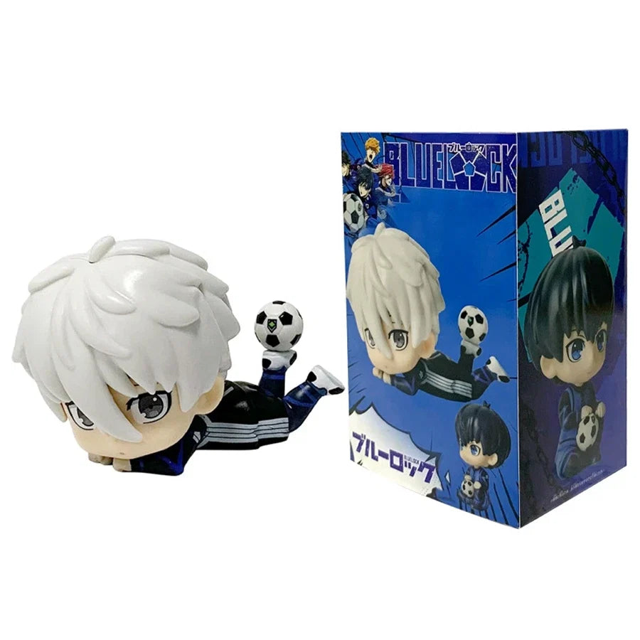 9cm Blue Lock Anime Figure Q Version Nagi Seishirou Action Figure Kawaii Isagi Yoichi Figurine PVC Collection Model Doll Toys