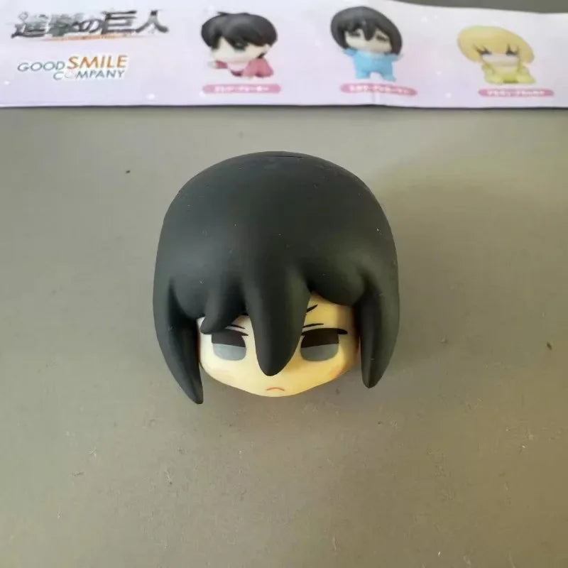 Attack on Titan Gashapon Toys Eren Jaeger Mikasa Ackerman Armin Arlert Levi Ackerman Q Version Action Figure Model Ornament Toys