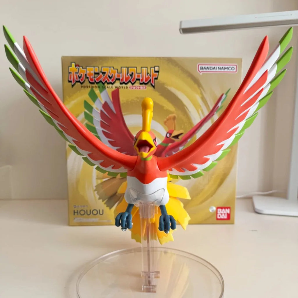 Bandai Scale World Johto Region Anime Figure Model - Ho-Oh & Lugia 1/12 Collectible Toys 24cm Action Figures For Christmas Gifts