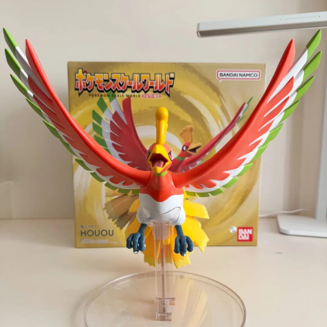 Bandai Scale World Johto Region Anime Figure Model - Ho-Oh & Lugia 1/12 Collectible Toys 24cm Action Figures For Christmas Gifts